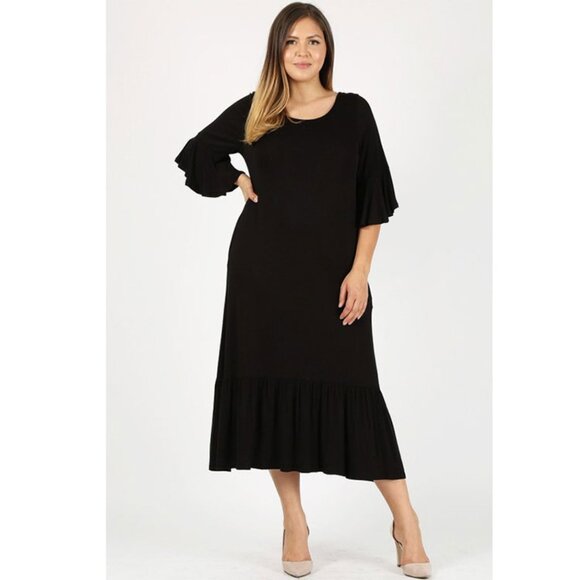 NEW Plus size relaxed fit maxi dress - Casual and comfortable lose fit dress - Picture 1 of 2